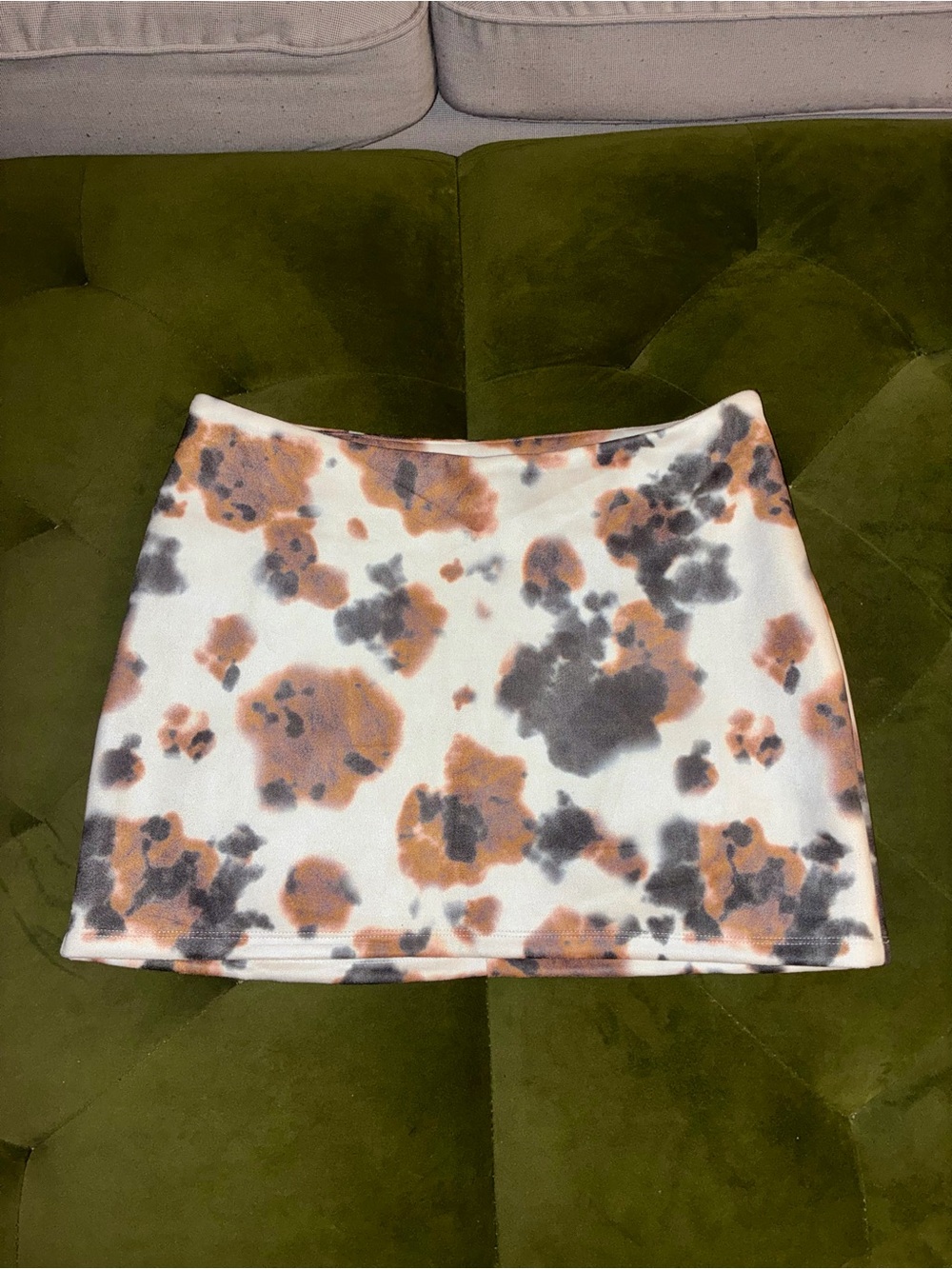 Sincerely Jules Cow print mini skirt
